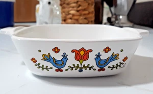 Vintage CORNINGWARE Bluebird Friendship Garden PETITE PAN P-41-B 1 3/4 taza - Imagen 1 de 3