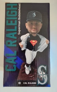 CAL RALEIGH “Superman" Bobblehead -  2023 Mariners DC Night - NIB - RARE - Picture 1 of 4