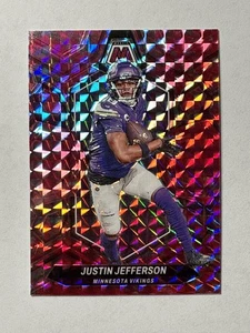 2024 Panini Mosaic Justin Jefferson #143 Mosaic Camo Pink Minnesota Vikings - Picture 1 of 2