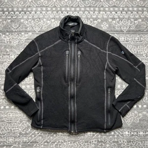 Giacca Kuhl Alfpaca Kashmira pile donna XXL nera full zip escursionismo LEGGI - Foto 1 di 9