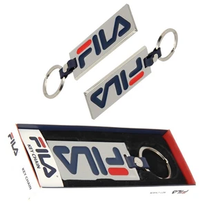 Genuine Fila Rectangular Enamel Sports Keyring – Blue & Red Metal Stainless  - Picture 1 of 6