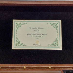 ORPHEUS 50 Noten Spieluhr DX106-CA SANKYO Ovangkol Four Seasons Spring Jesu Joy - Bild 1 von 13