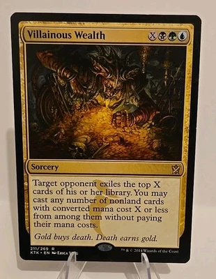 Villainous Wealth MTG Khans of Tarkir Regular - Image 1 of 2