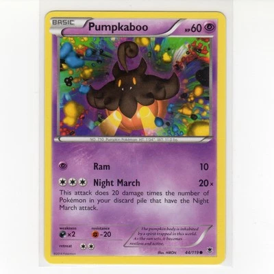 Pokémon TCG Pumpkaboo 44/119 XY Phantom Forces Regular Common Card EN-LP 2014 - Image 1 of 3