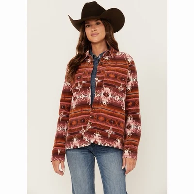 NUEVO CON ETIQUETAS SHYANNE Cazadora de granero de pana con estampado de rayas suroeste para mujer pequeña Foto 1 de 4