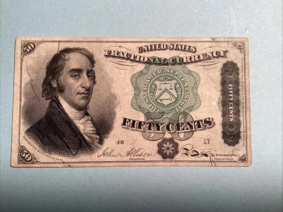 Civil War 4th Issue 50 Cent #1379  Fractional Currency Better Grade Uncirculated - Image 1 of 4