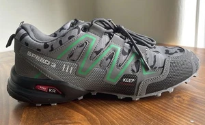 New Speed3 Men's Grey Camouflage Hiking Trekking Running Sneaker Shoes EU Size45 - Picture 1 of 7