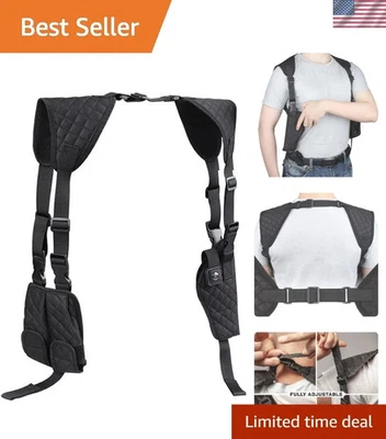 Baldman Funda de Hombro Ajustable Vertical Pistola Funda con Doble Cargador... Foto 1 de 4
