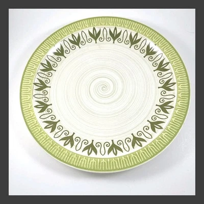 复古玛雅铁矿石餐盘 4211 日本绿藤螺旋 MCM 10.5 英寸 — 第 1/4 张图片
