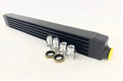 CSF  Oil Cooler w/ fittings for style and AN-10 male connections Fits BMW E30 - Image 1 of 4
