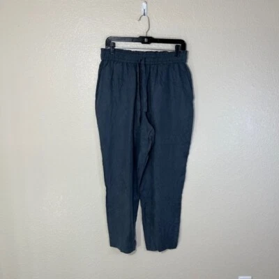 Jenni Kayne Rio Trouser Elastic Waist Pockets Pull On Navy Blue Pants Large - Image 1 of 4