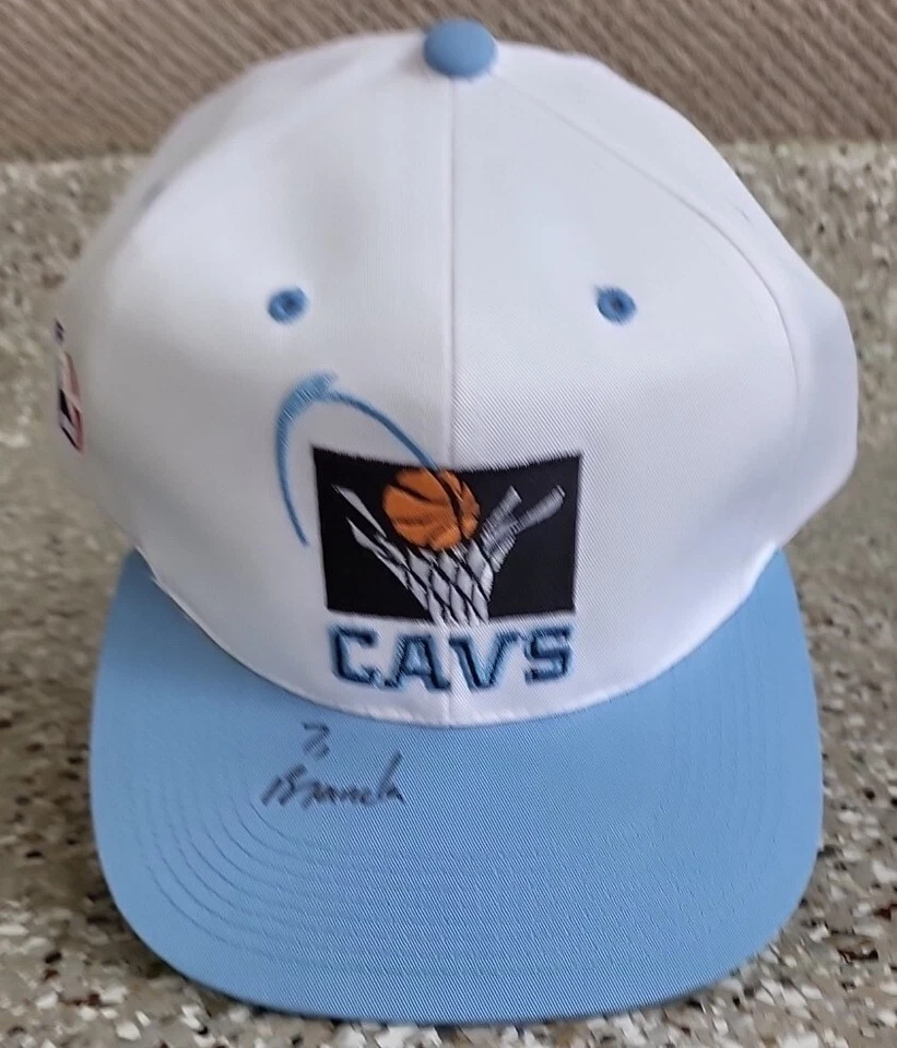 1991-96 Cleveland Cavaliers Terrell Brandon Vintage Snap Back Sombrero Gorra Firmado Nuevo Foto 1 de 4