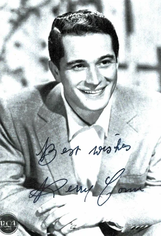 Perry Como Original Signature On Card No. 15191 F Cover