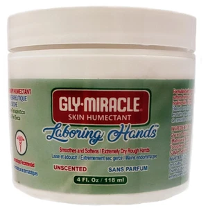GLY MIRACLE Laboring Hands Skin Humectant 4 oz Cream Moisturizer Unscented - Picture 1 of 7