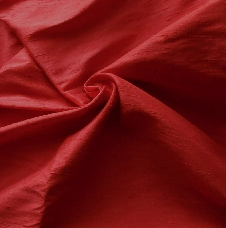 Carmine Red Silk Dupioni - Sexy, Elegant! - Image 1 of 1