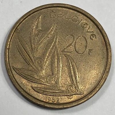 1982 Belgium 20 Francs Foreign Coin #2415 - Image 1 of 2