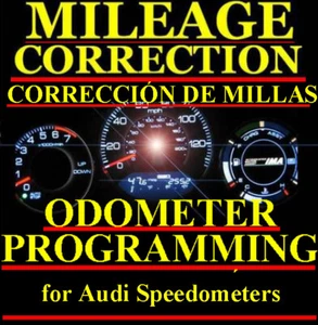 Audi Speedometer Instrument Gauge Cluster Mileage Odometer PROGRAMMING - Picture 1 of 1