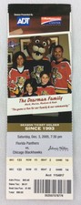 NHL 2005-06 12/03 Chicago Blackhawks at Florida Panthers Hockey Ticket