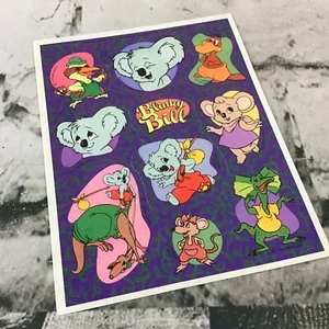 Australian Blinky Bill Koala Bear & Aussie Friends Hallmark Sticker Sheet - Picture 1 of 4