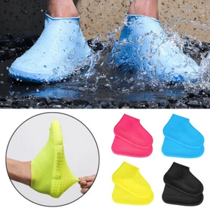 Rain Silicone A Covers Waterproof Overshoes Shoe Cover Boot Protector Recyclable - Picture 1 of 17