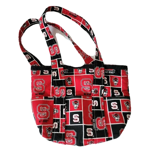 North Carolina State University Wolfpack Purse Handbag Fabric 12" x 9" x 4" Cover