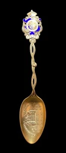 Sterling Spoon with Crest of "Honi Soit Qui Mal Y Pense" & CP Railway - Picture 1 of 15