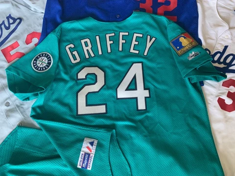 Ken Griffey Jr Seattle Mariners Majestic Diamond Collection Jersey XL 48 Cover
