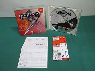 SEGA Dreamcast -- GRANDIA 2 -- DC. spine card. JAPAN. GAME. Work. 30764 - Image 1 of 4