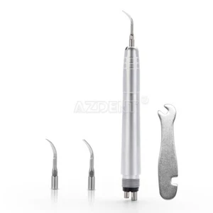 AZDENT Dental Ultrasonic Air Perio Scaler Handpiece Hygienist 4Holes 3 Tips - Picture 1 of 16