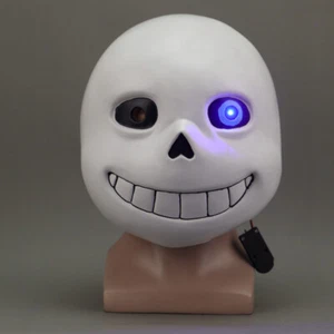 Luminous Undertale Sans Mask Sans Papyrus Led Mask Cosplay Halloween Mask Props - Picture 1 of 12