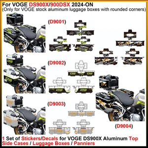 Top & Side Cases/Panniers Graphic Decal Stickers, For VOGE DS900X/900DSX 2024-ON - Picture 1 of 17