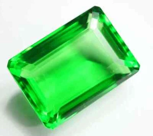 Bellissima pietra preziosa sfusa certificata 1000 ct + topazio verde naturale taglio smeraldo - Foto 1 di 5