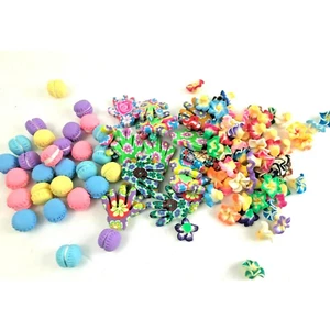 100 PC Polymer Clay Snacks Hands Flower Lot Bulk Craft Supplies DIY Decor Kitsch - Picture 1 of 6