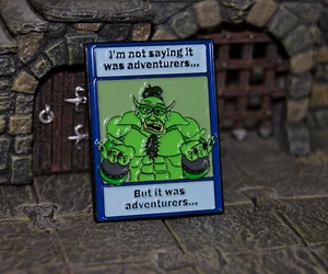Grape Robot's I'm not say it was Adventurers... Soft Enamel Pin D&D ORC RPG - Bild 1 von 2