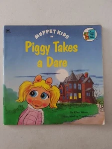 Golden Look-Look Book - 12658 Muppet Kids In Piggy Takes A Dare 1991 PB Weiss - Imagen 1 de 5