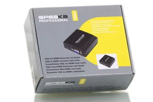 NUOVO - Speaka Professionale VGA A HDMI Convertitore Con Audio - 1267609 - Bild 1 von 1