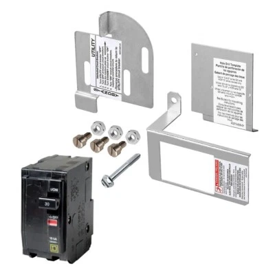 OWL SAFETY SUPPLY Square D QO 30 Amp 2-Pole Breaker w/ 150-225 Amp Generator Interlock Kit