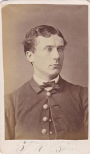 CDV PHOTO. SMART SERIOUS LOOKING MAN BY EDGEWORTH, JULIET ,ILLINOIS - Picture 1 of 2