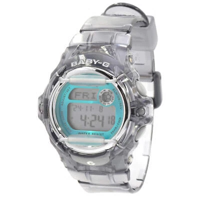 Casio Women's Watch Baby-G Blue and Grey Quartz Digital Dial Strap BG169R-8B - Image 1 of 3