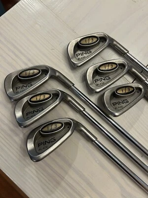 PING I3 BLADE 3-PW (MISSING 7 & 8) IRON SET STIFF FLEX CUSHIN JZ STEEL BLACK DOT - Image 1 of 4
