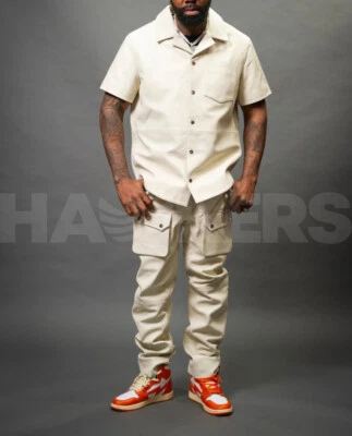 Men's 100% Real Leather Pant and shirt,2 piece Premium Outfit ,Party Wear - Image 1 of 4