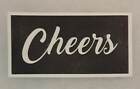 12 x Cheers word stencils mixed for etching glass gift hobby craft