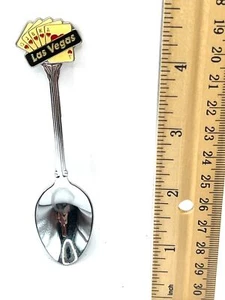 Las Vegas Souvenir Collectible Spoon With Poker Card Design & "Las Vegas" Text - Picture 1 of 5