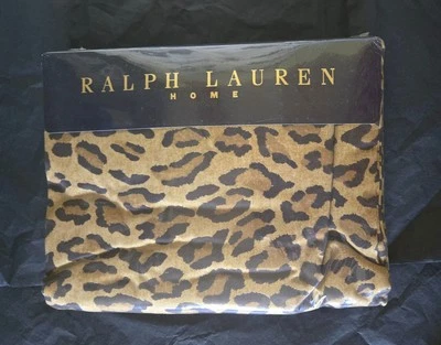 NEW~ Ralph Lauren Aragon Cheetah Leopard Print FULL Flat Sheet - Image 1 of 4