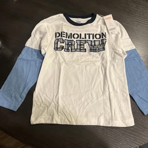 Gymboree Demolition Crew Long Sleeve T-shirt Size 6 NWT - Picture 1 of 4