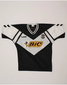 Camiseta de fútbol HUMMEL para hombre Lugano FC SUIZA 1990-1992 XL negra CC41 - Imagen 1 de 3
