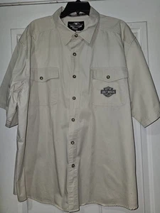 Harley-Davidson Motorcycles Bar & Shield Logo Collared Shirt, Size 2XL - Picture 1 of 6