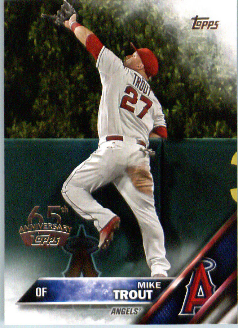 レア 2016 Topps マイク・トラウト 切手レリック CSG 9.5 Topps Mike Trout 2016 Season Baseball Sports Trading Cards
