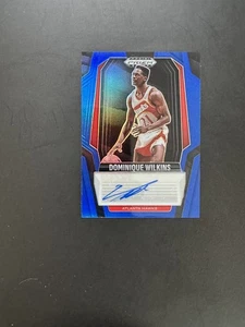 Dominique Wilkins /49 – 2024-25 Prizm Black – Hawks - #SIG-WIL - Auto - Blue - Picture 1 of 2