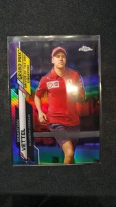 2020 Topps Chrome Formula 1 Sebastian Vettel #168 237 /399 Purple Refractor  - Picture 1 of 2